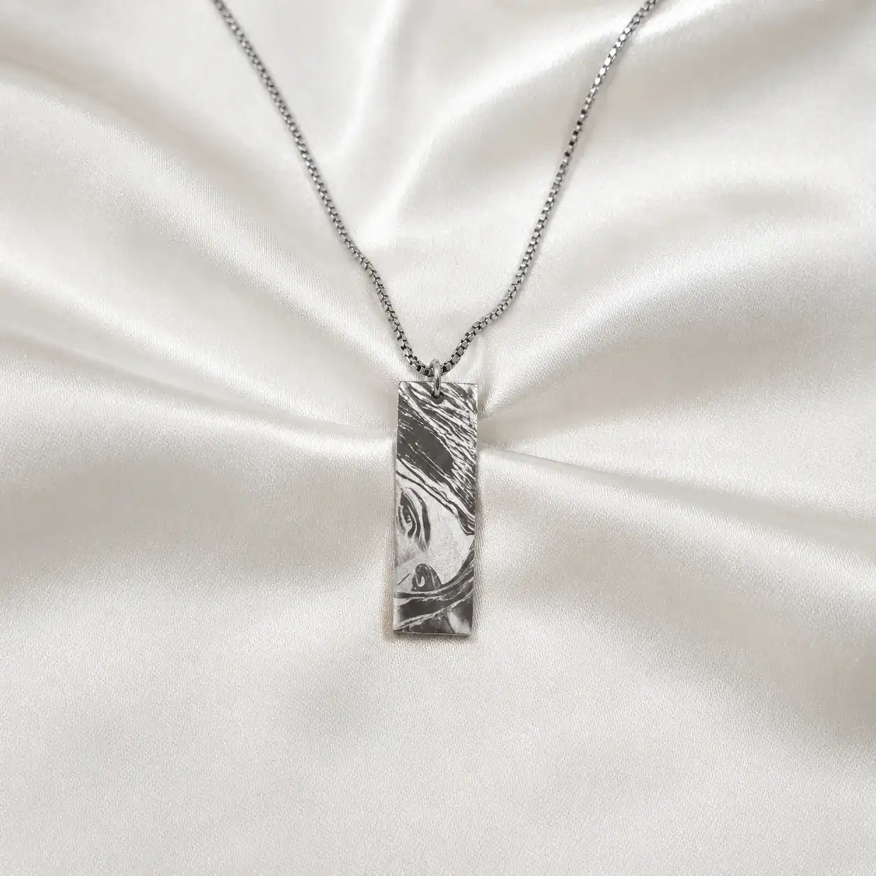 Personalized Eye's Engraved Necklace  